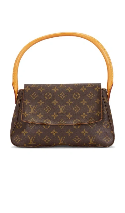 Fwrd Renew Louis Vuitton Monogram Mini Looping Shoulder Bag In Brown