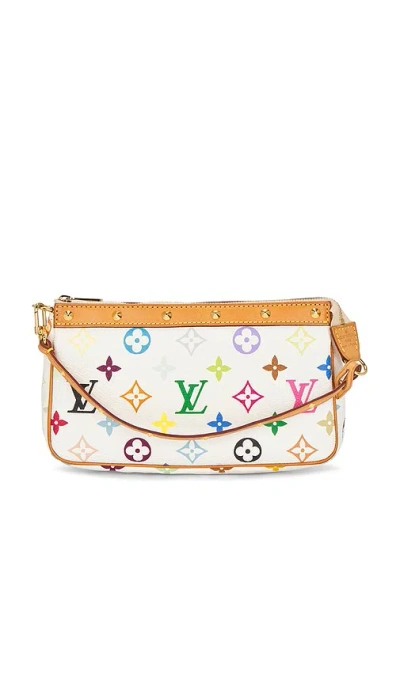 Fwrd Renew Louis Vuitton Monogram Pochette Accessoires Shoulder Bag In White