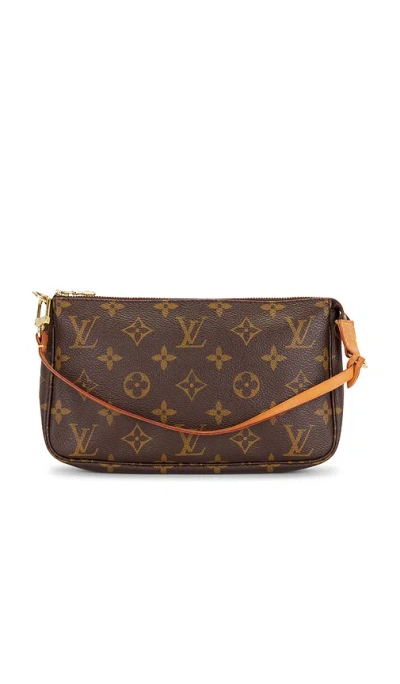 Fwrd Renew Louis Vuitton Monogram Pochette Accessories Shoulder Bag In Brown