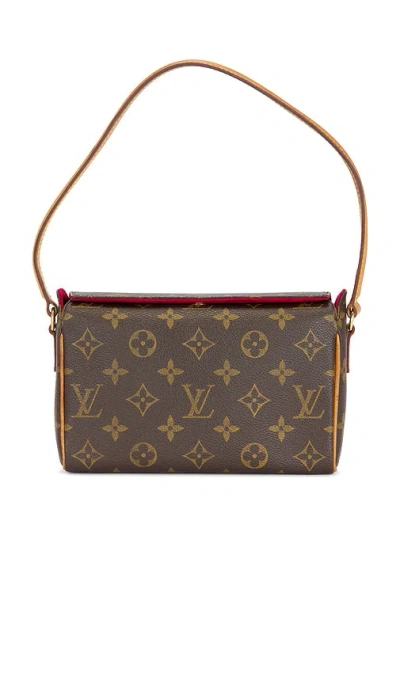 Fwrd Renew Louis Vuitton Monogram Recital Shoulder Bag In Brown