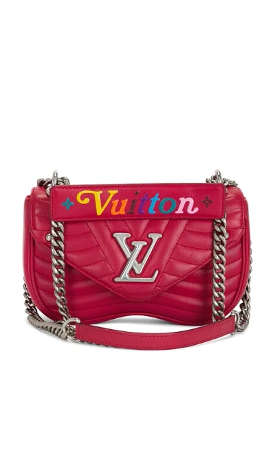 Fwrd Renew Louis Vuitton New Wave Chain Pm Shoulder Bag In Red