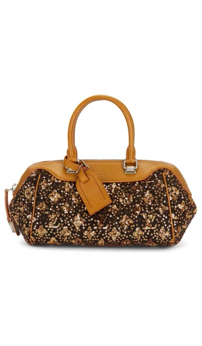 Fwrd Renew Louis Vuitton Sunshine Express Spangle Handbag In Brown