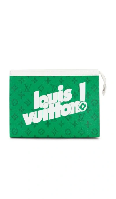 Fwrd Renew Louis Vuitton Vintage Monogram Everyday Lv Pochette Voyage Mm Pouch In 绿色