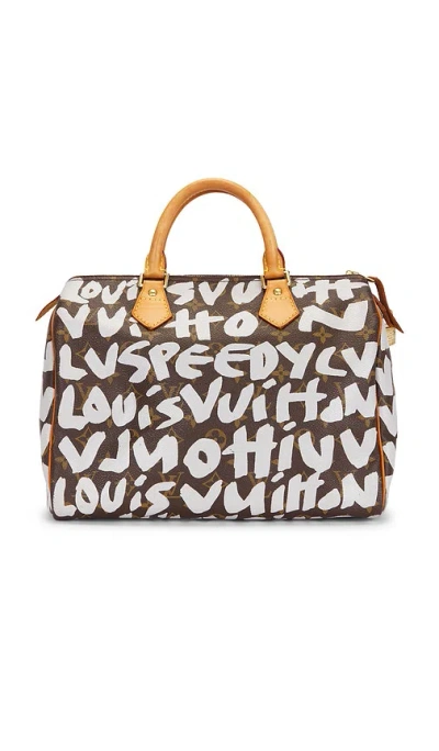 Fwrd Renew Louis Vuitton X Stephen Sprouse Monogram Graffiti Speedy 30 Handbag In Brown