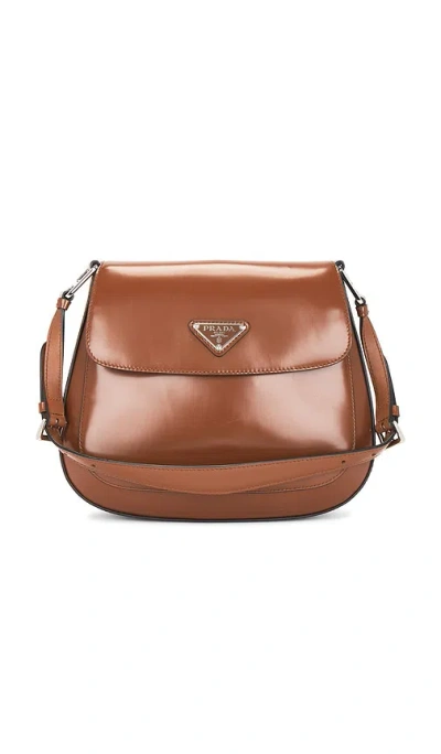 Fwrd Renew Prada Cleo Shoulder Bag In Brown