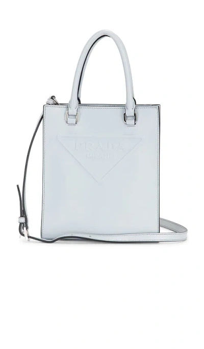 Fwrd Renew Prada Mini Drill Tote Bag In White