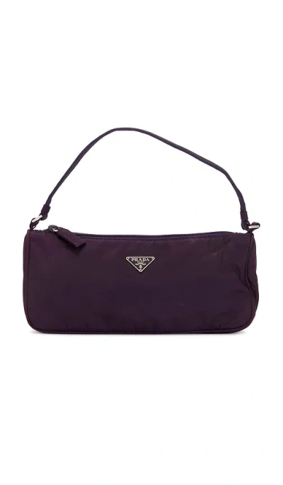 Fwrd Renew Prada Nylon Shoulder Bag In Purple