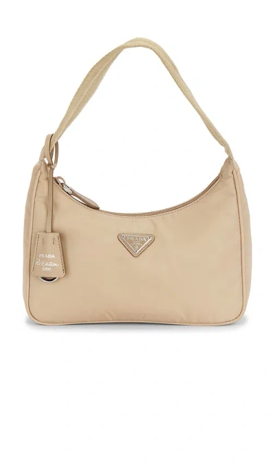 Fwrd Renew Prada Re-nylon Re-edition 2000 Shoulder Bag In Neutral