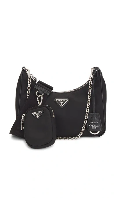 Fwrd Renew Prada Re-edition 2005 Re-nylon Shoulder Bag In Pink