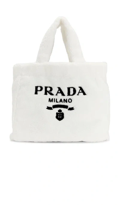 Fwrd Renew Prada Terry Tote Bag In White
