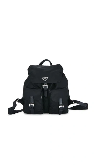 Fwrd Renew Prada Tessuto Backpack In Black