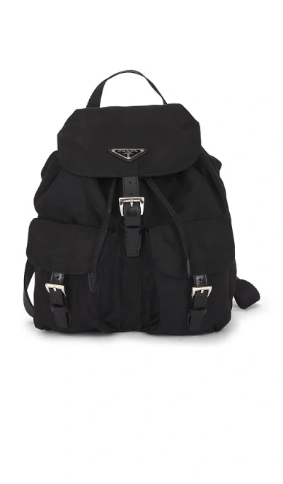 Fwrd Renew Prada Tessuto Backpack In Black