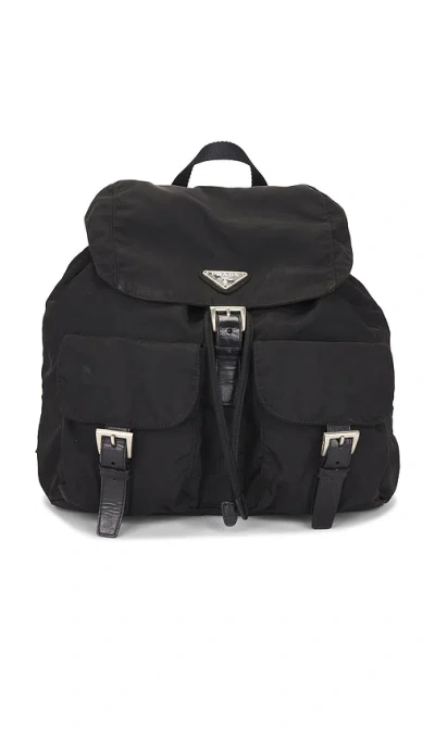Fwrd Renew Prada Tessuto Backpack In Black