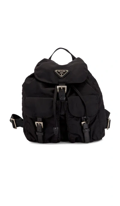Fwrd Renew Prada Tessuto Backpack In Black