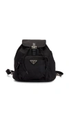 Fwrd Renew Prada Tessuto Mini Backpack In Black