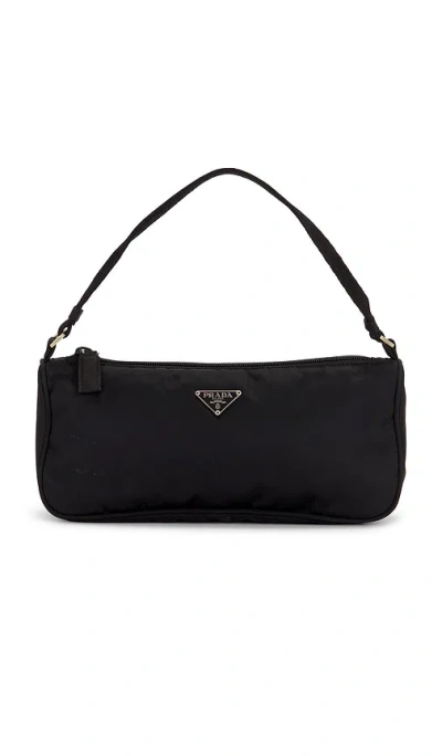 Fwrd Renew Prada Tessuto Pouch In Black