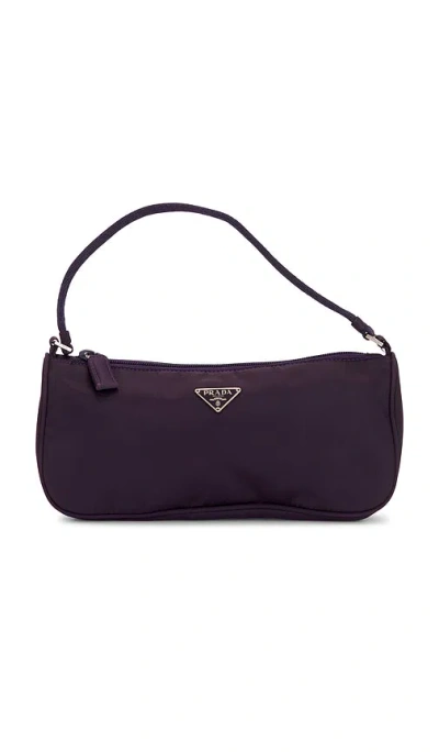 Fwrd Renew Prada Tessuto Pouch In Purple