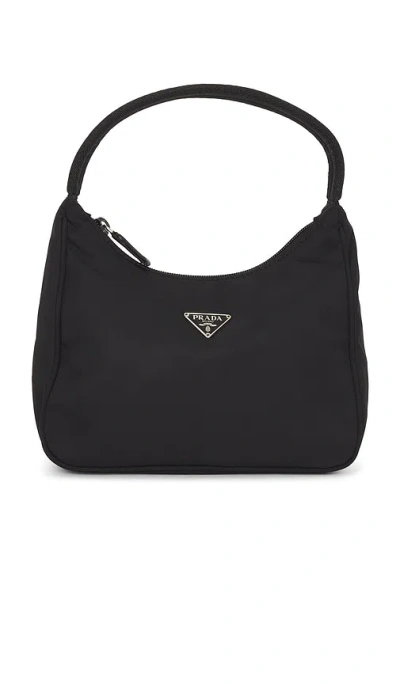 Fwrd Renew Prada Tessuto Sport Hobo Bag In Black