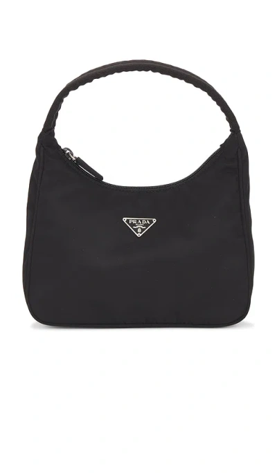 Fwrd Renew Prada Tessuto Sport Hobo Bag In Black