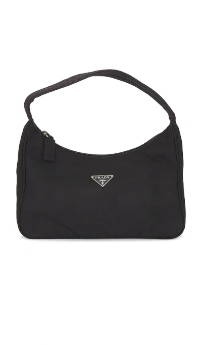 Fwrd Renew Prada Tessuto Sport Hobo Bag In Black