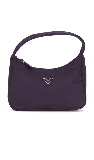 Fwrd Renew Prada Tessuto Sport Hobo Bag In Black