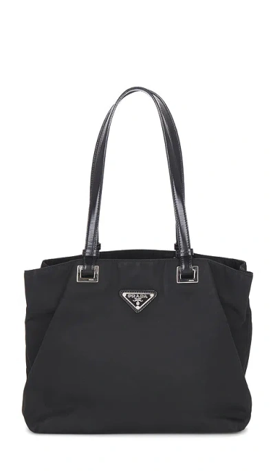 Fwrd Renew Prada Tessuto Tote Bag In Black