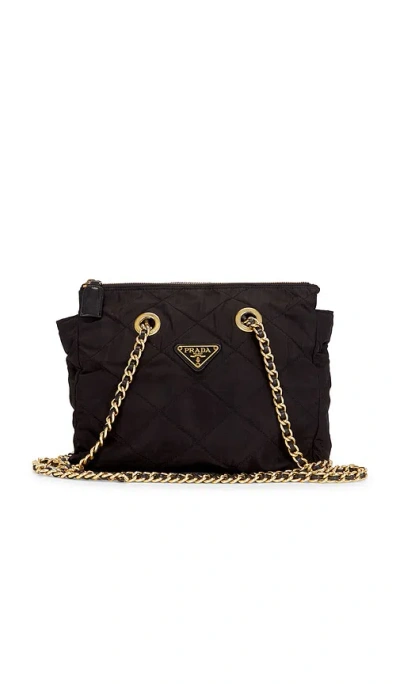 Fwrd Renew Prada Tessuto Tote Bag In Black