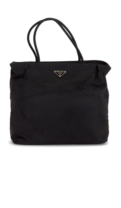 Fwrd Renew Prada Tessuto Tote Bag In Black