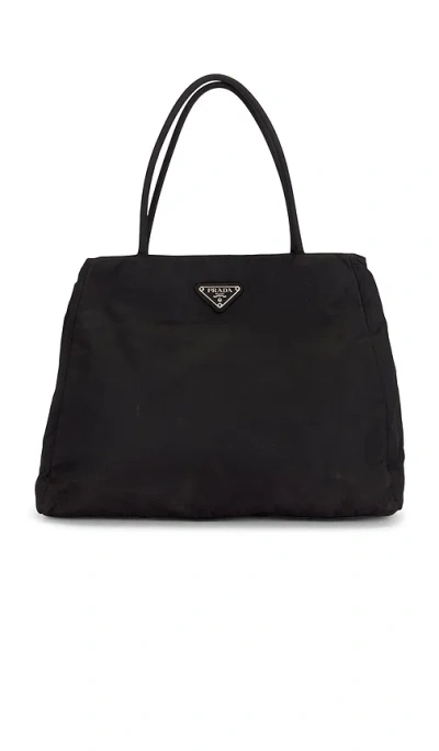 Fwrd Renew Prada Tessuto Tote Bag In Black