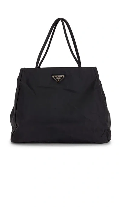 Fwrd Renew Prada Tessuto Tote Bag In Black