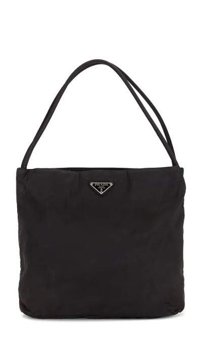 Fwrd Renew Prada Tessuto Tote Bag In Black