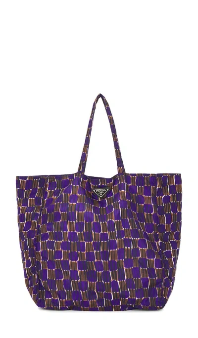 Fwrd Renew Prada Vela Nylon Tote Bag In Black