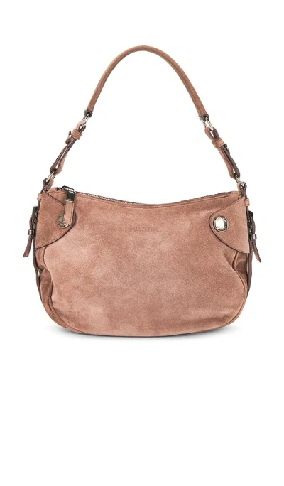 Fwrd Renew Prada Vintage Suede Shoulder Bag In Pink