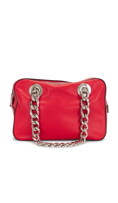 Fwrd Renew Prada Vitello Daino Shoulder Bag In 红色