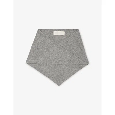 Fwss Womens  Memoir Mini Cashmere Scarf In Grey Melange