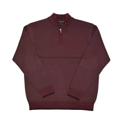 F/x Fusion Men's Birdseye Zip Sweater In Red