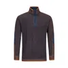 F/x Fusion Men's Plaited Sweater In Navy In Blue