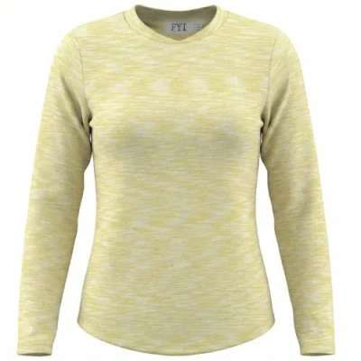 Fyi Kids'  Multi Rib Curved Hem Long Sleeve Top In Yellow