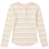 Fyi Kids'  Multi Stripe Waffle Snap Front Top