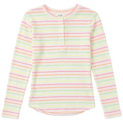 Fyi Kids'  Multi Stripe Waffle Snap Front Top