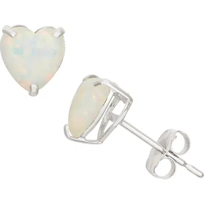 Fzn 10k Gold Faceted Heart Stud Earrings