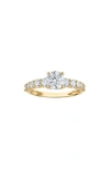 Fzn 10k Gold Lab Created Diamond Ring In Yellow