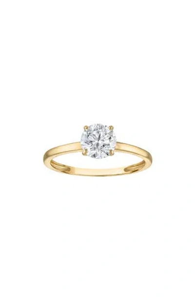 Fzn 10k Gold Lab Created Diamond Solitaire Ring