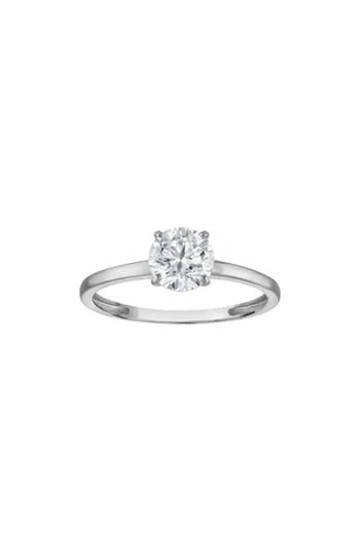Fzn 10k Gold Lab Created Diamond Solitaire Ring