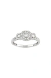 Fzn 10k White Gold Diamond Ring In White