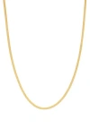 Fzn 10k Yellow Gold Snake Chain Necklace In Yellow
