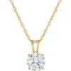 Fzn 14k Gold Lab Grown Diamond Pendant Necklace In Gold