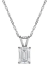 Fzn 14k Gold Lab Grown Diamond Pendant Necklace In White