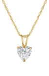 Fzn 14k Gold Lab Grown Diamond Pendant Necklace In Yellow