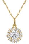 Fzn 14k Gold Lab Grown Diamond Pendant Necklace In Yellow